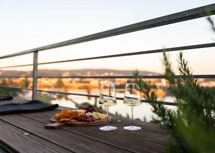 דירה Penthouse Mit Schoenem Moselblick In Metternich קובלנץ