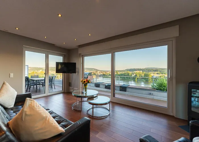 公寓 Penthouse Mit Schoenem Moselblick In Metternich *